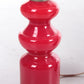 Rood en Witte Glazen Tafel Lampen set detail voetstuk