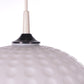 Vintage melkglas hanglamp detail snoer