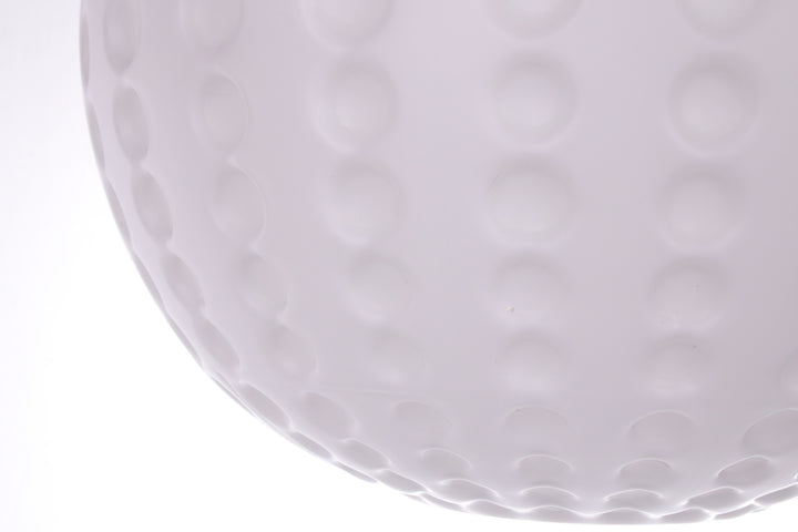 Vintage melkglas hanglamp  stippen