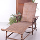 Spaanse bamboe en rieten opklapbare loungestoel uit de jaren 60 sfeerfoto