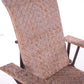 Spaanse bamboe en rieten opklapbare loungestoel uit de jaren 60 detail rugleuning