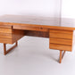 Large Wooden Desk with Drawers