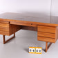 Large Wooden Desk with Drawers
