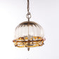 Hollywood Regency Hanglamp met Murano glas,Fischer Leuchten 70s voorkant