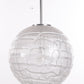 Glazen Globe Hanglamp van Doria Leuchten, 1970s voorkant