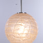 Glazen Globe Hanglamp van Doria Leuchten, 1970svoorkant licht aan