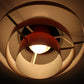 Deens Design Rode Metalen Hanglamp onderkant licht aan