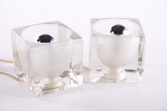 Set van twee Peill & Putzler ice cube tafellamp