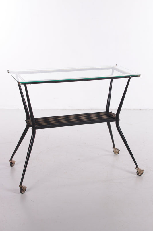 Nice Italian side table or serving trolley by Rama Torino Italy, 1950s