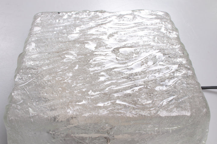 Vintage Plafondlamp of Wandlamp van Kaiser Idell / Kaiser Leuchten, jaren 60 detail voorkant glas