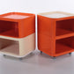 Kartell set kastjes ontwerp van Anna Castelli Ferrieri gemaakt door Kartell italie