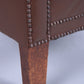 Vintage schaapsleren fauleuil detail stoelpoot