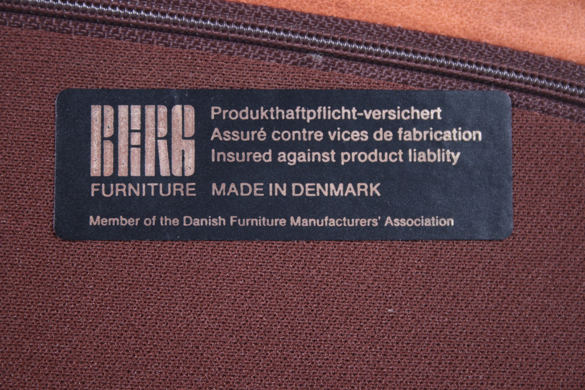 Mid-Century Danish Teak & Leather Ottoman from Berg, 1970 detail sticker maker