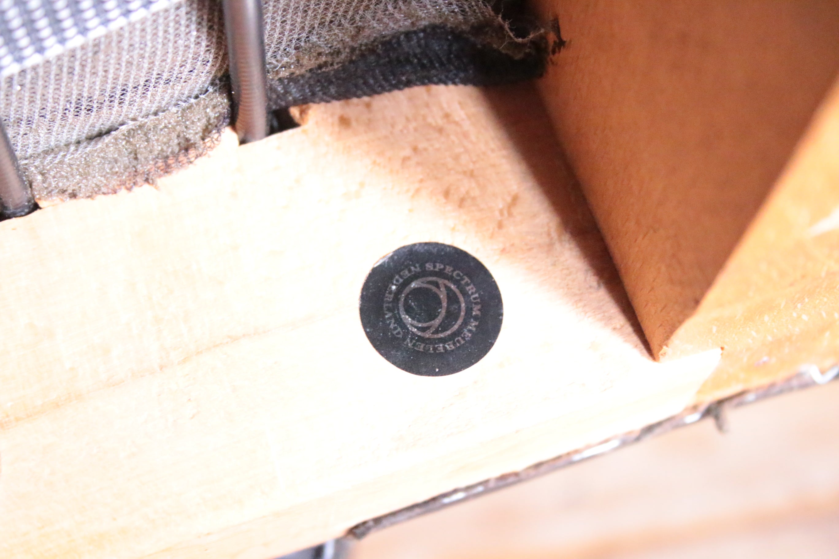 Vintage Dutch design leather 'BZ55' sofa by Martin Visser  merk