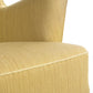 Deense fauteuil met pallisander houten onderstel mosgroen detail rand