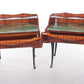 Mid-Century Moderne set Nachtkastjes van Paolo Buffa italie jaren 50 voorkant lades open