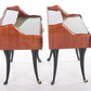 Mid-Century Moderne set Nachtkastjes van Paolo Buffa italie jaren 50 zijkant