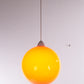 Hanglamp Model ui van Vistosi ontwerp van Alessandro Pianon 1960s voorkant licht aan