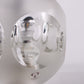 Set van twee Peill & Putzler ice cube tafellamp detail glas zijkant