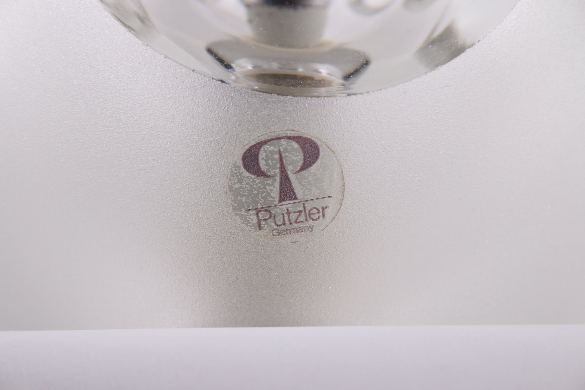 Set van twee Peill & Putzler ice cube tafellamp detail sticker