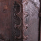 Zeer Oude hutkoffer van rond 1890 eeuw Henry Pollack Company,Texas detail zijkant