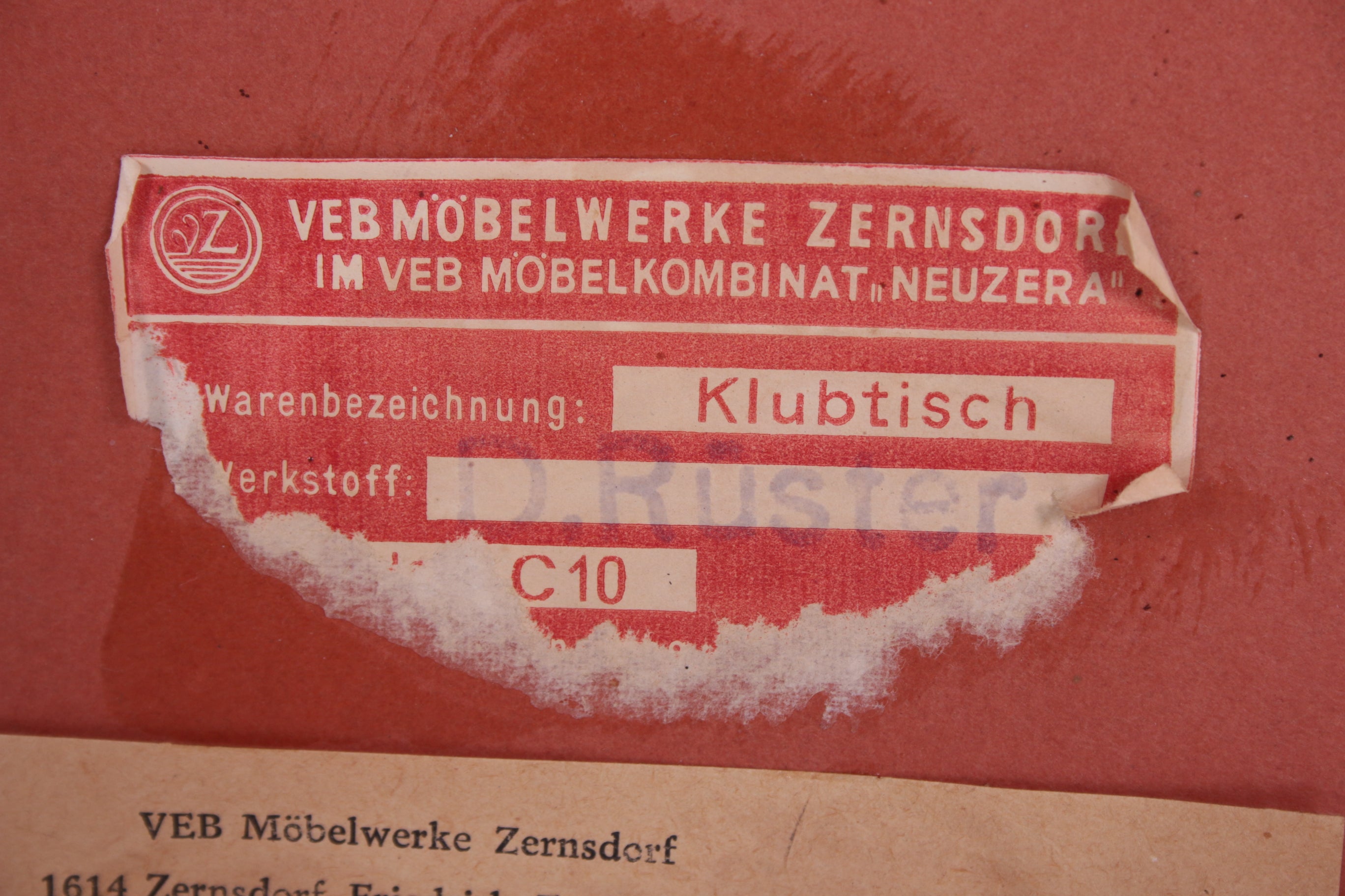 Retro Vintage Strakke Salontafel hout en chroom jaren 70 detail maker