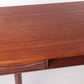 Deense modernistische teak salontafel gemaakt door Dyrlund, jaren 60 bovenkant