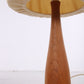 Beautiful teak table lamp with fabric shade