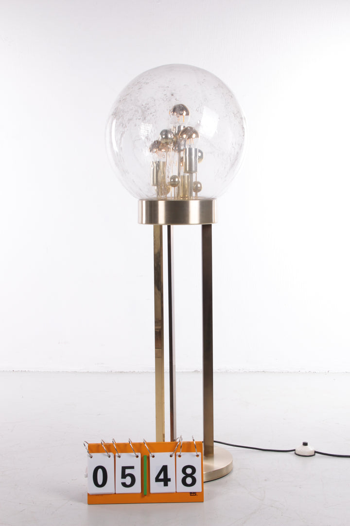 Sputnik Vloerlamp van Doria Leuchten, Duitsland, 1970s voorkant