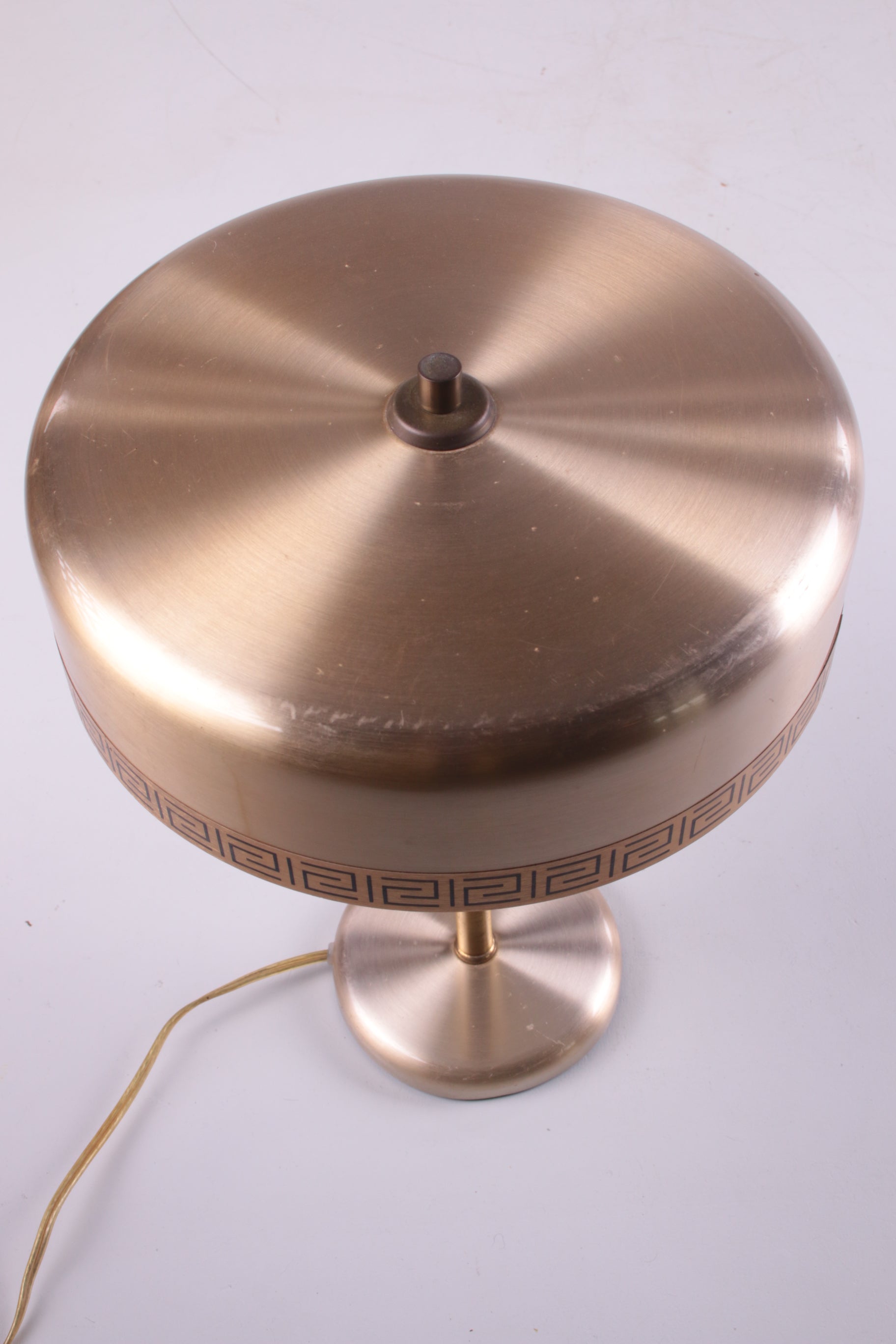 Deense modernistische Model Chief tafellamp van Vitrika, jaren 60 bovenkant