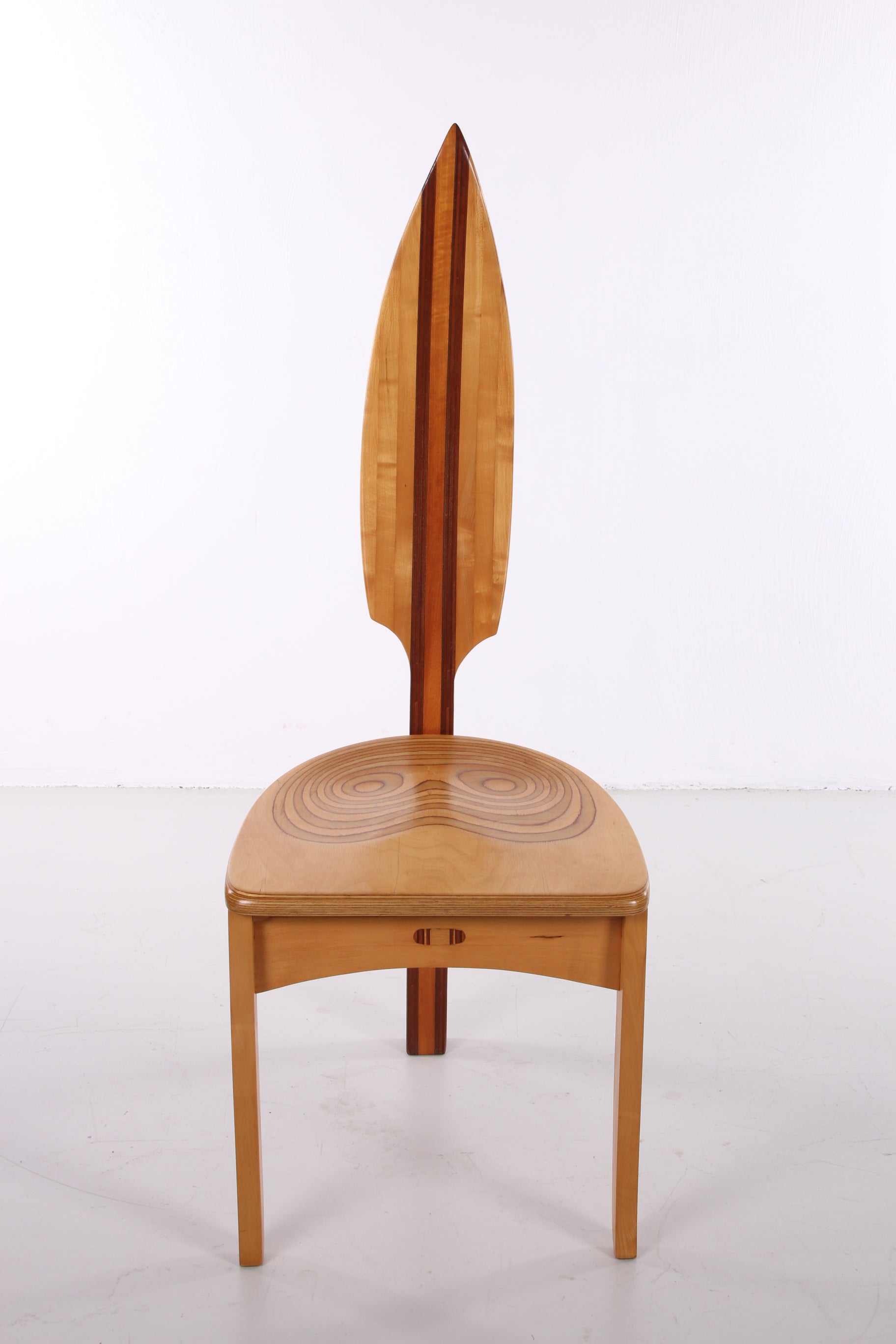  David Haig Eettafelstoelen gemaakt van beukenhout Model Vedder,70s voorkant