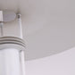 Deense metalen witte Vloerlamp detail onderkant