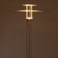 Deense metalen witte Vloerlamp detail voorkant licht uit