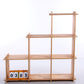 Roomdivider or compartment cabinet made of pine.