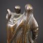19é Vlaamse Bronzen Mariabeeld met kind achterkant