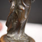 19é Vlaamse Bronzen Mariabeeld met kind detail voorkant