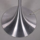 Mooie vloerlamp van Alluminium strak model 80s detail voetstuk alluminium