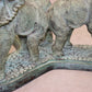Bronzen Olifanten Tafel 70 jaren detail poten olifant