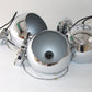 Vintage chrome bollamp,wandlamp,Mid Century Modern,Space Age,Nederlands design set