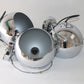 Vintage chrome bollamp,wandlamp,Mid Century Modern,Space Age,Nederlands design set