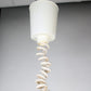 Vintage Witte deense hanglamp van Form Light,1960 Denemarken.