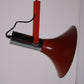 Vintage Hanglamp jaren60 rood met chrome