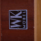 Helmut Magg voor WK Möbel Mid-Century Modern Bachelor ladekast, jaren 50 detail logo
