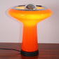 Italian table lamp with colored glass, 1960