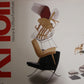 1 Losse Eero Saarinen Knoll Witte rode draai stoel detail flyer