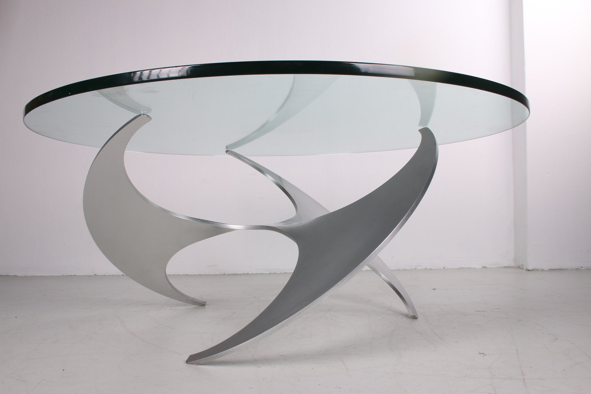 Propeller salon tafel Design van Knut Hesterberg jaren60 voorkant onder