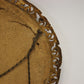 Antiek schilderij 'Love at the first sight' Ovale houten Kader detail zijkant achter