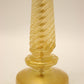 Murano Italy Gouden Gedraaide Lamp voet 50 cm detail voetstuk