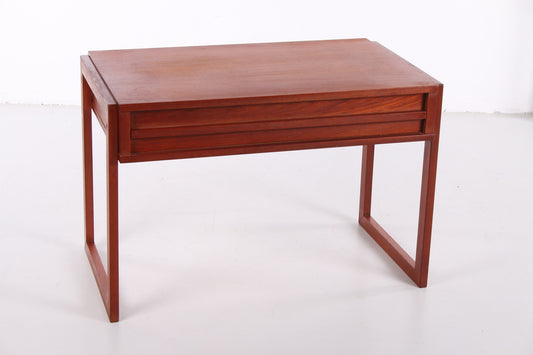 Vintage teak wood side table 60s
