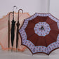 Set van 5 zeer oude Antieke zijden Paraplu's voorkant